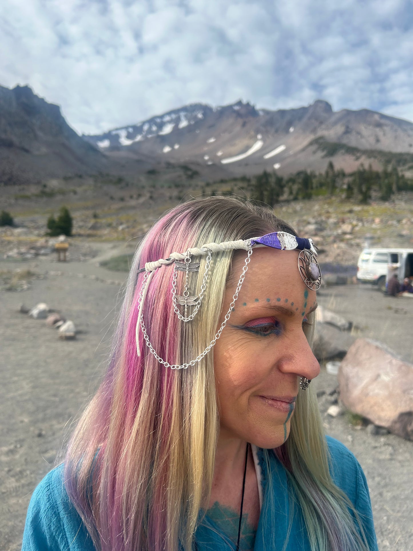 Goddess lotus tiara headpiece