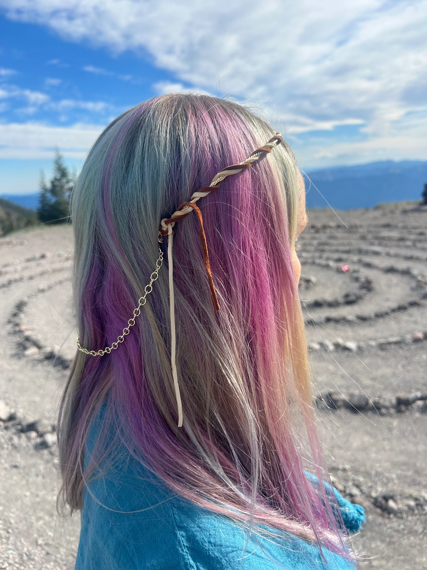 Flower of life bohemian chic Goddess headpiece
