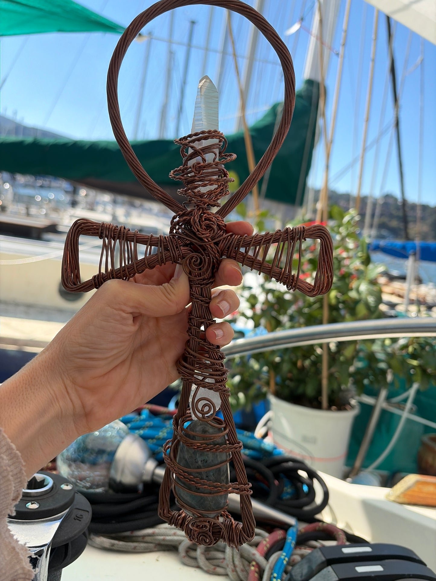 🐝✨ The Ankh of Honeyed Light: Lemurian Pollination Key