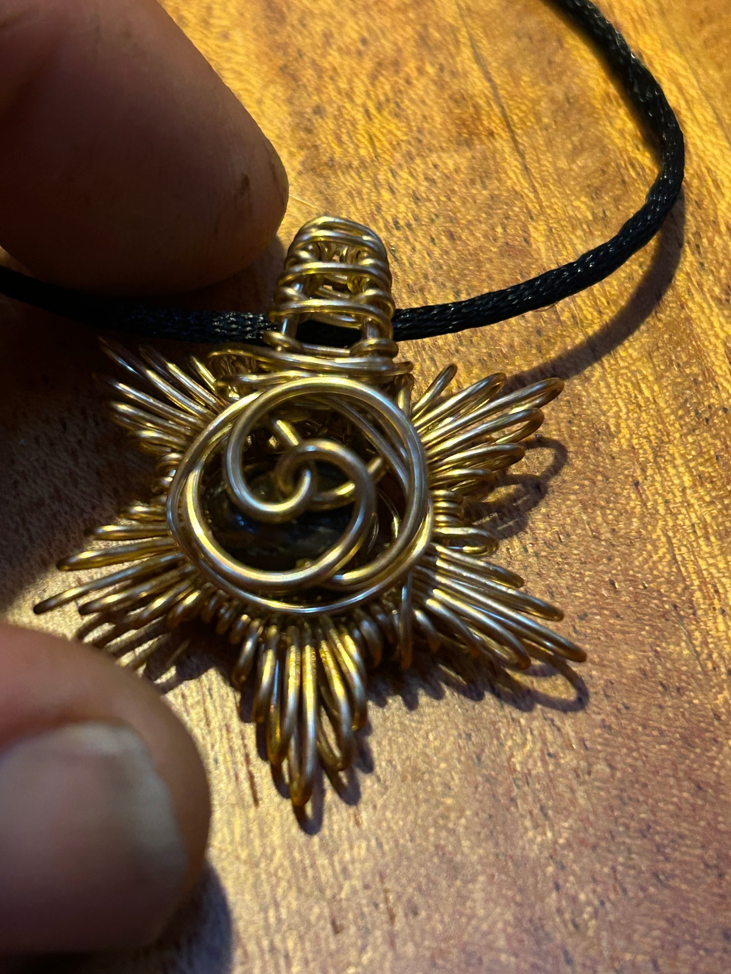 Golden sunshine pendant