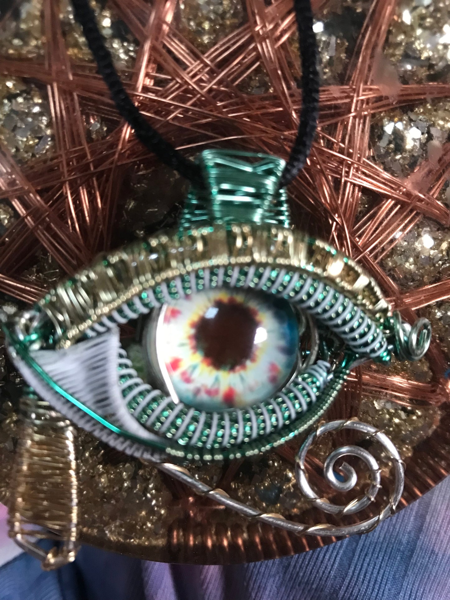 All seeing eye necklace