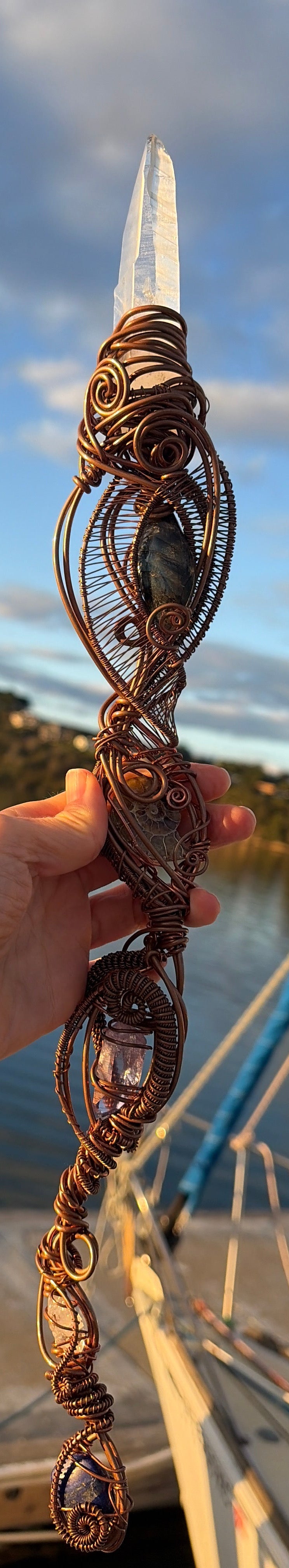 Lumerian DNA 🧬 Crystaline gemstone infused Activation wand