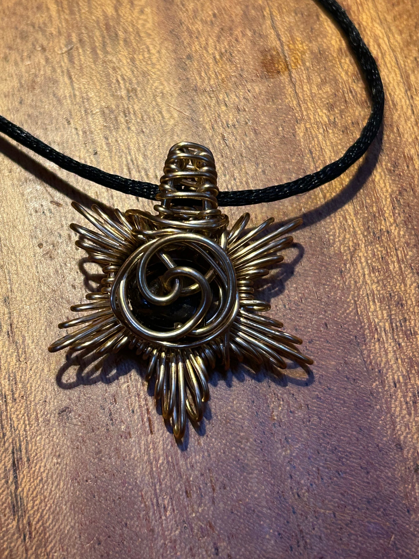Golden sunshine pendant