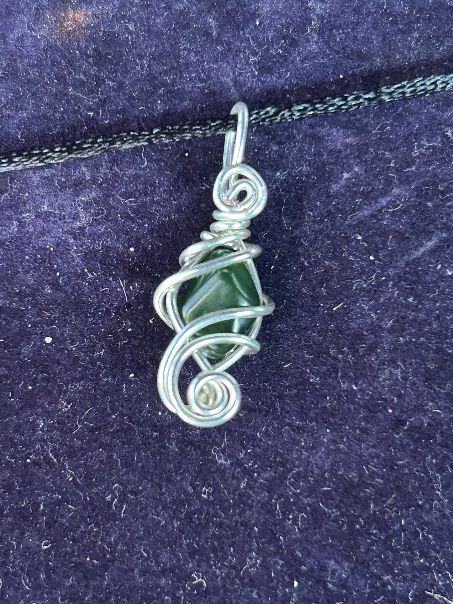 Green Jade necklace pendant