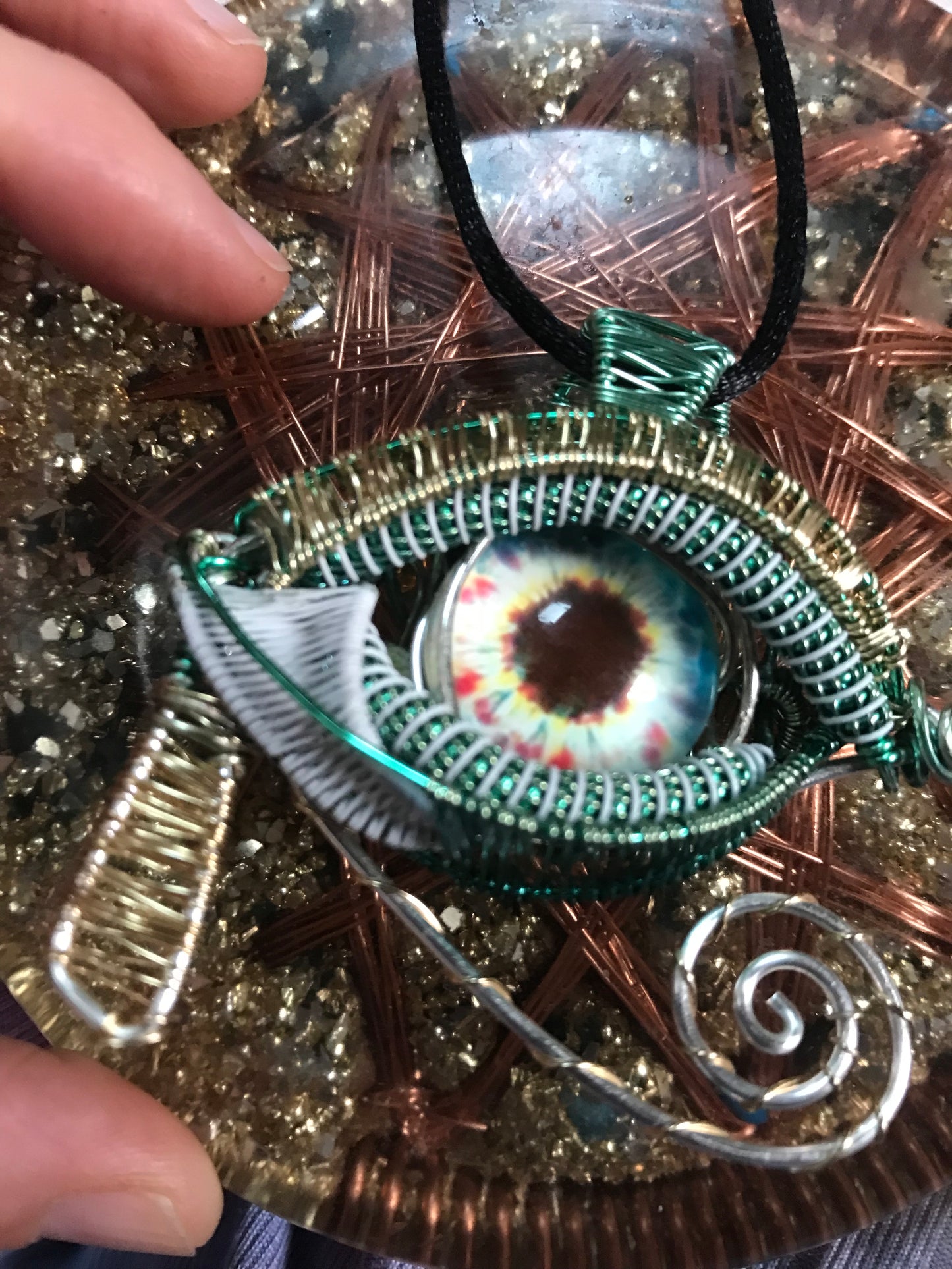 All seeing eye necklace