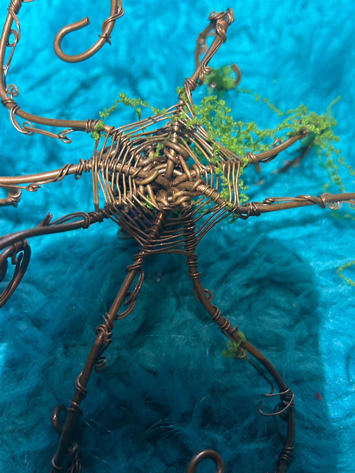 Octopus home, decor, copper, and crystals