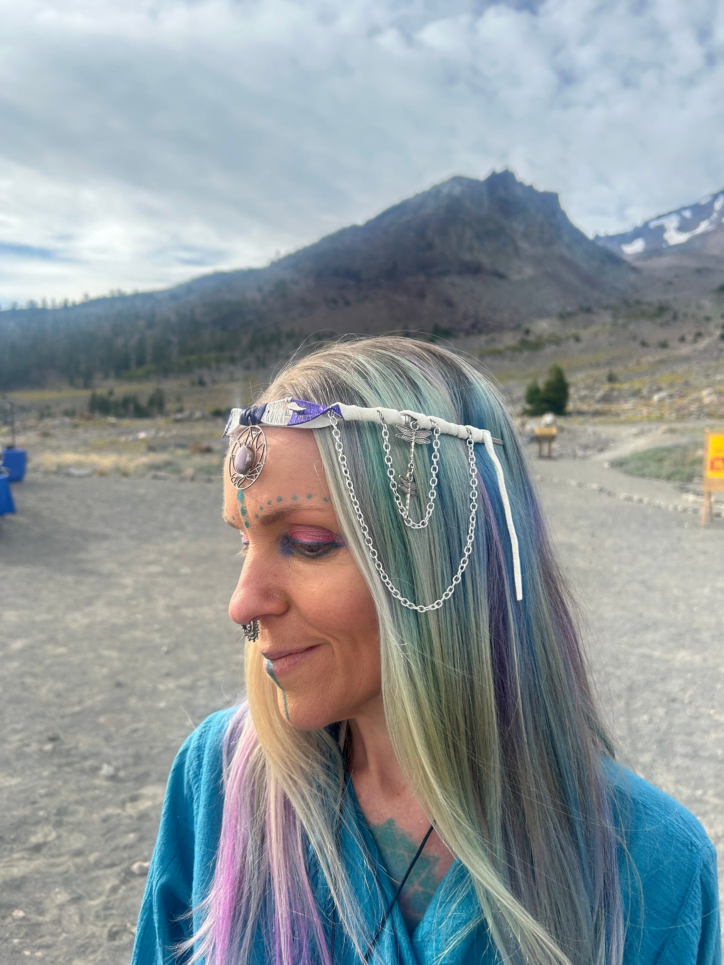 Goddess lotus tiara headpiece