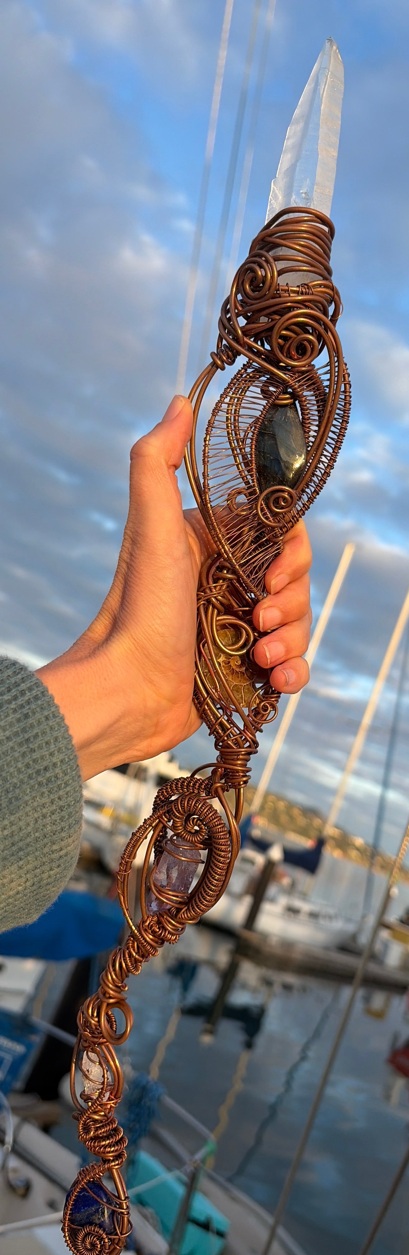 Lumerian DNA 🧬 Crystaline gemstone infused Activation wand