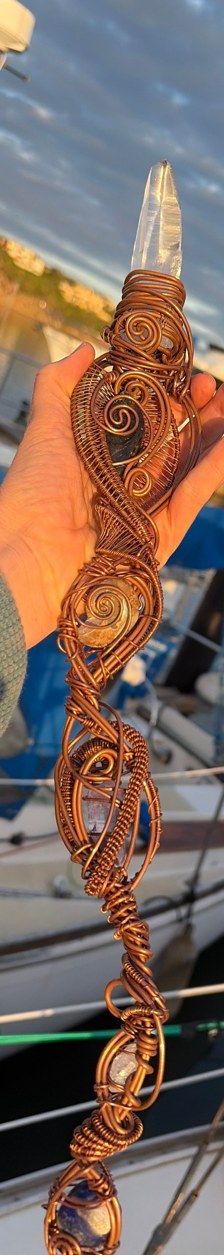 Lumerian DNA 🧬 Crystaline gemstone infused Activation wand