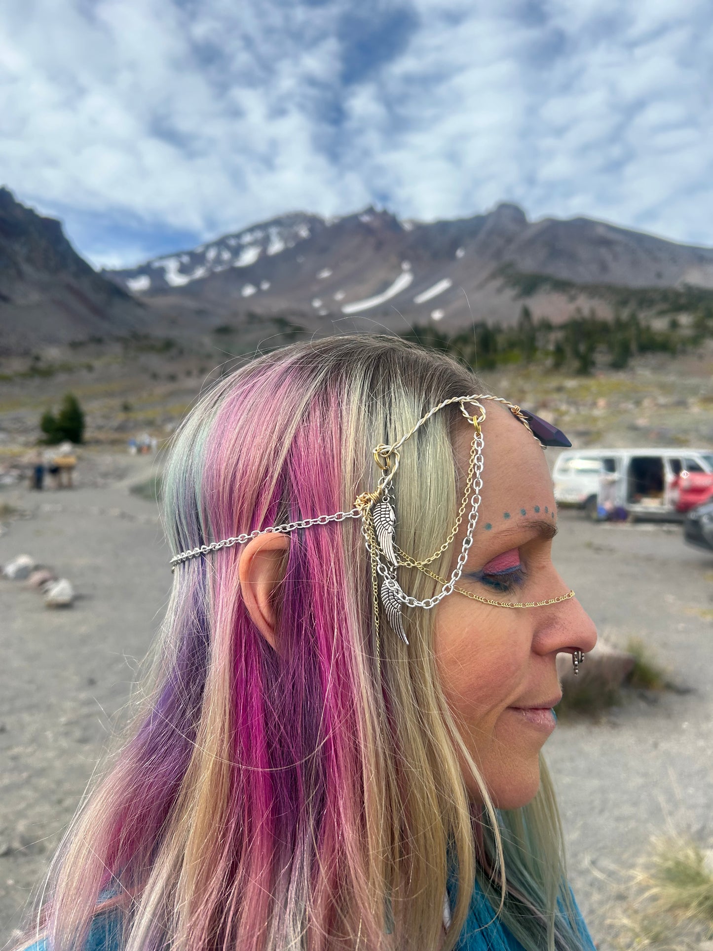Celestial Goddess rising tiara headpiece
