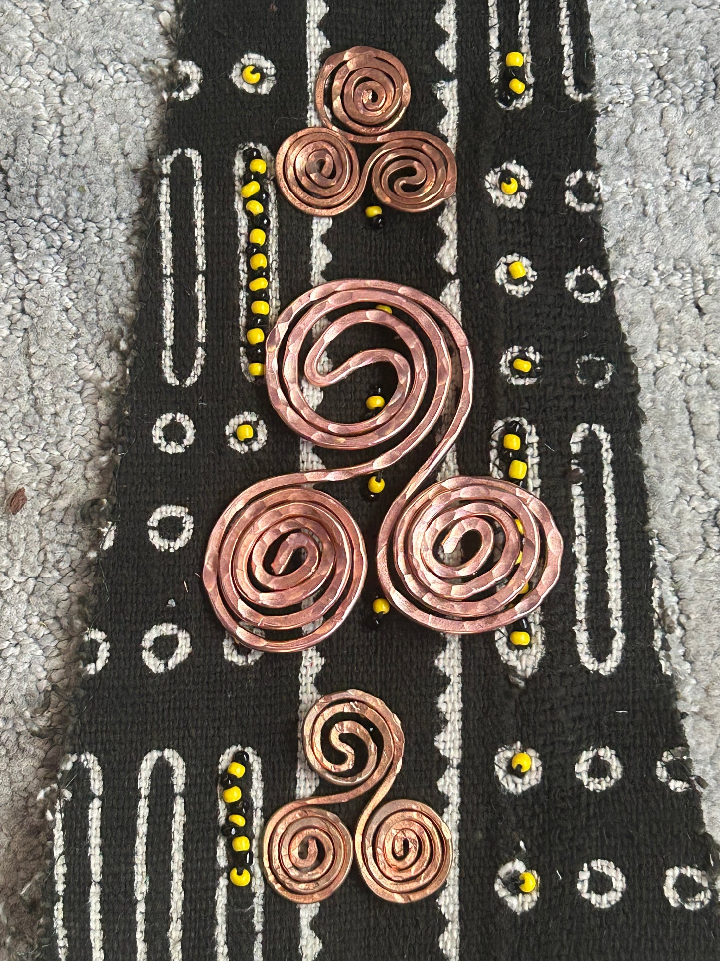 Water harmonizing copper triple spirals HomeKit of three