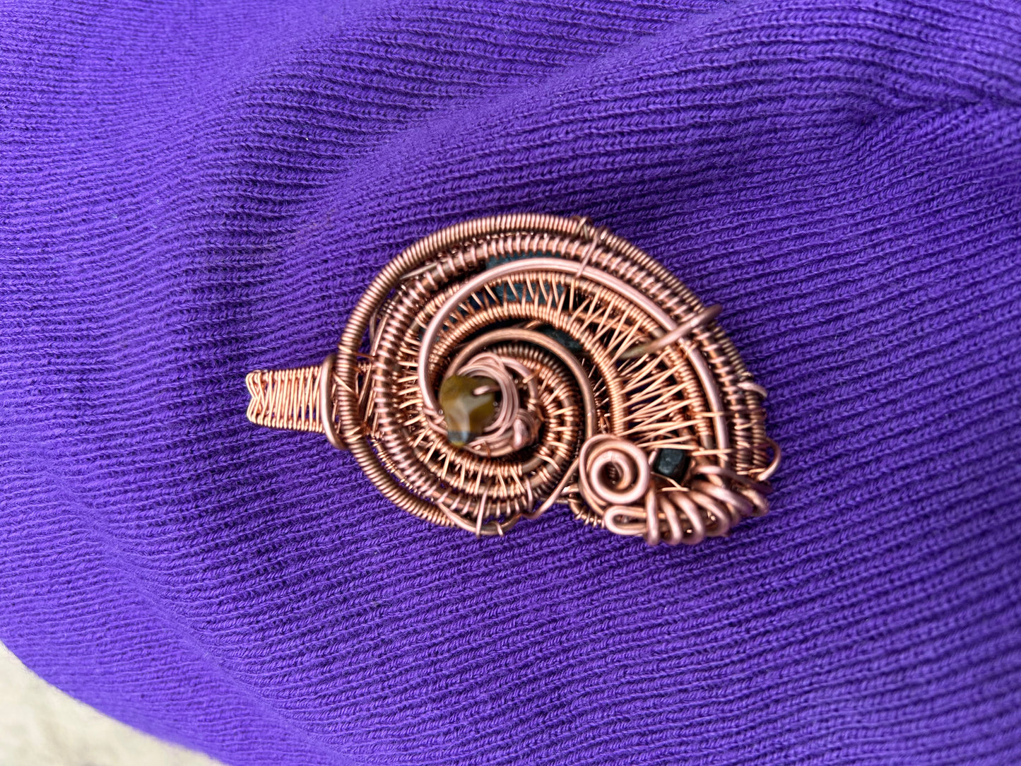 Copper spiral of eternal life