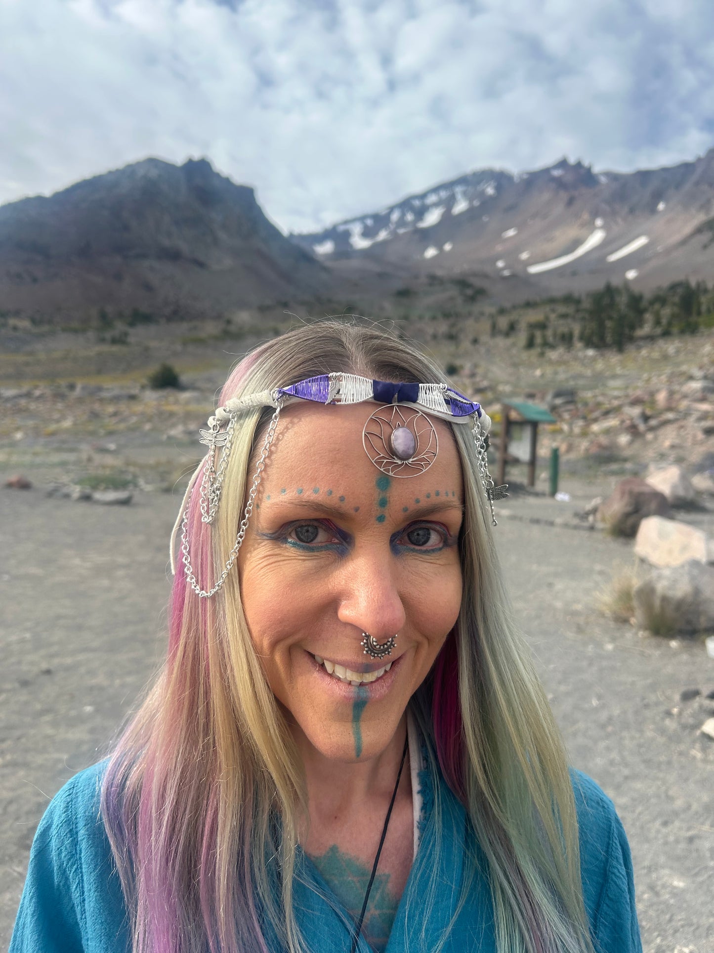 Goddess lotus tiara headpiece