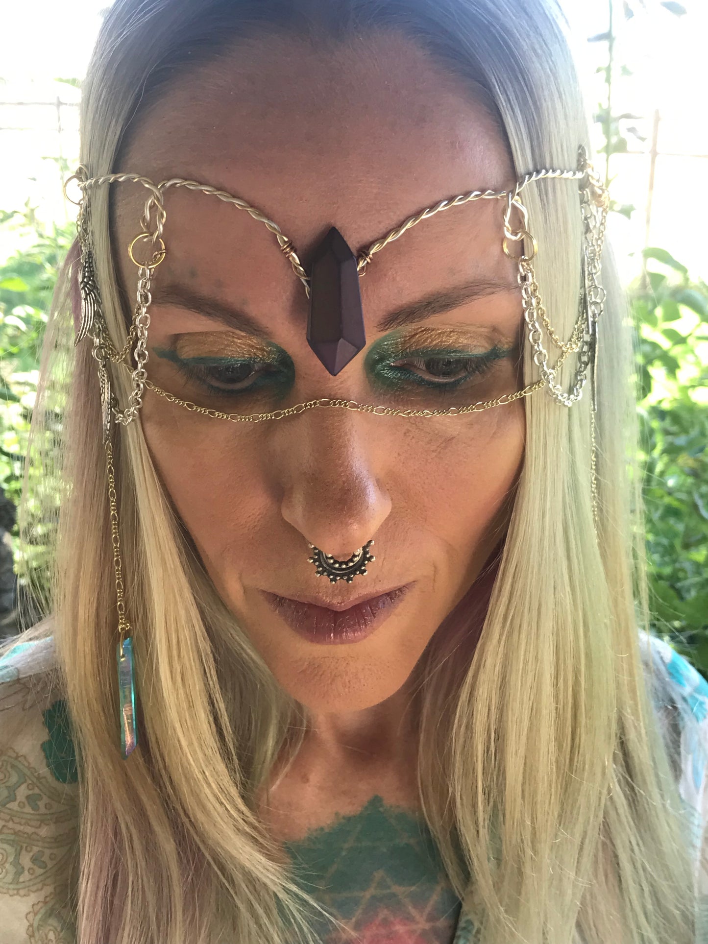 Celestial Goddess rising tiara headpiece