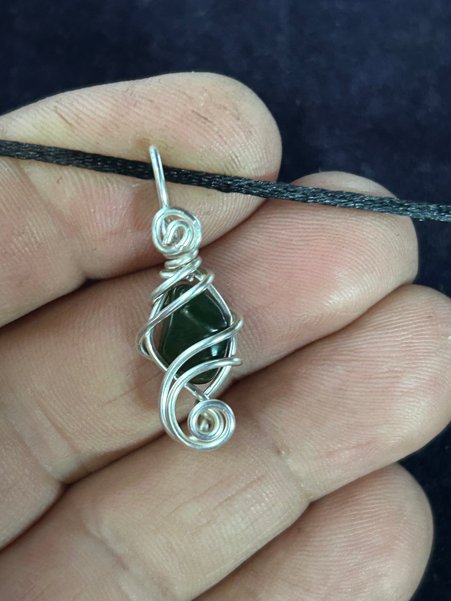 Green Jade necklace pendant