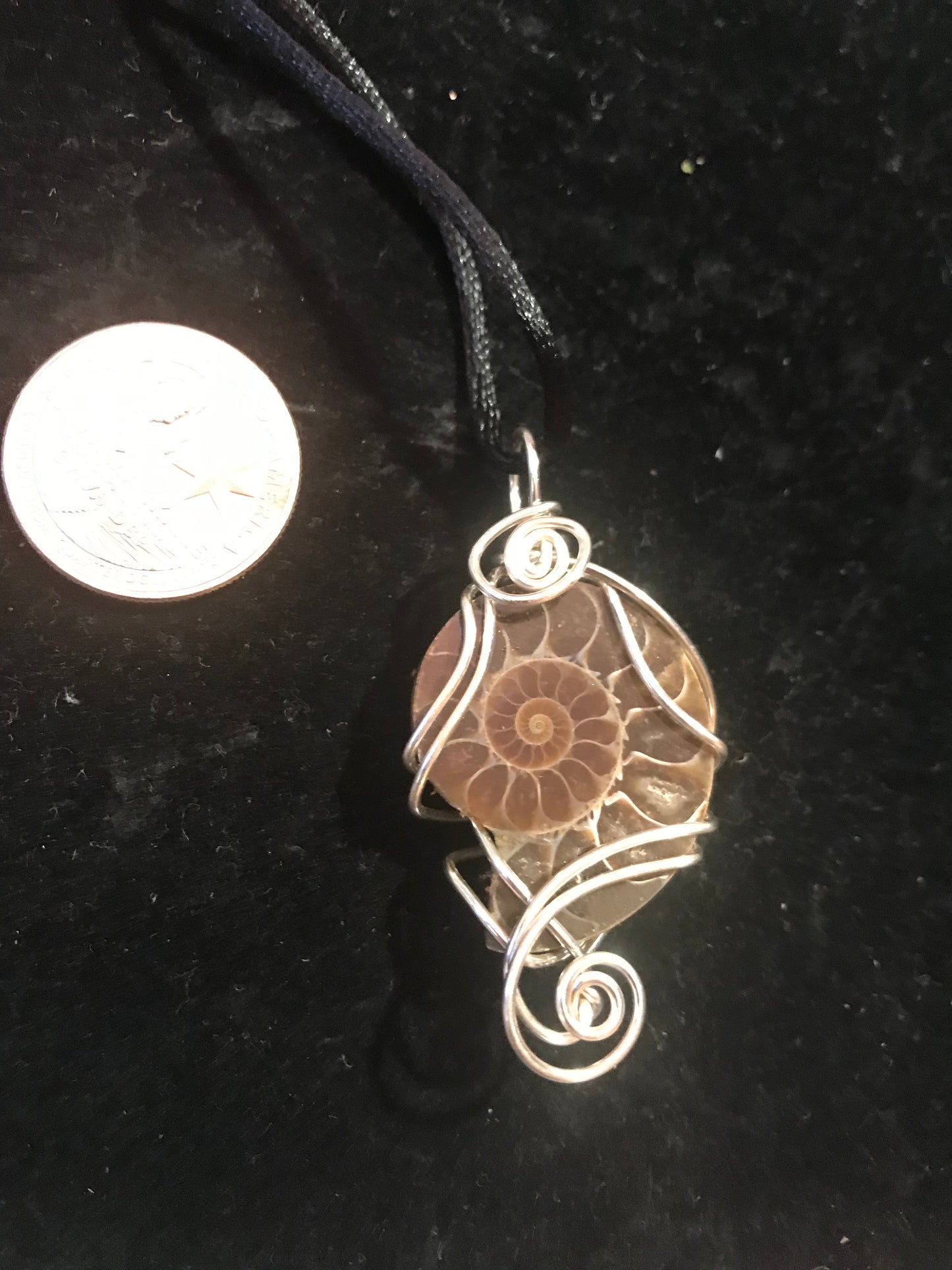 Madagascar fossil wire wrapped