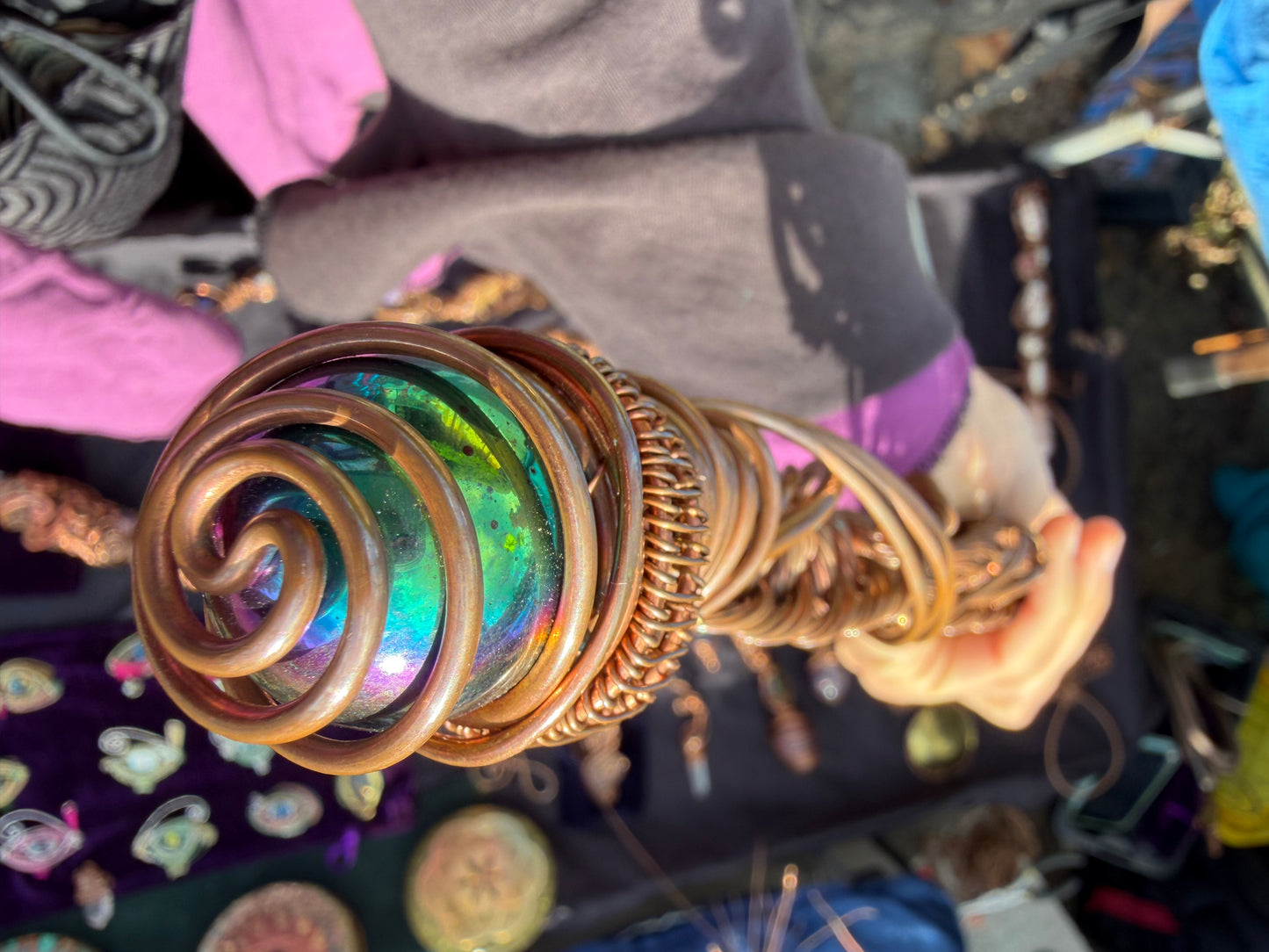 🐍 Kundalini Awakening Lemurian Crystal and gem Wand