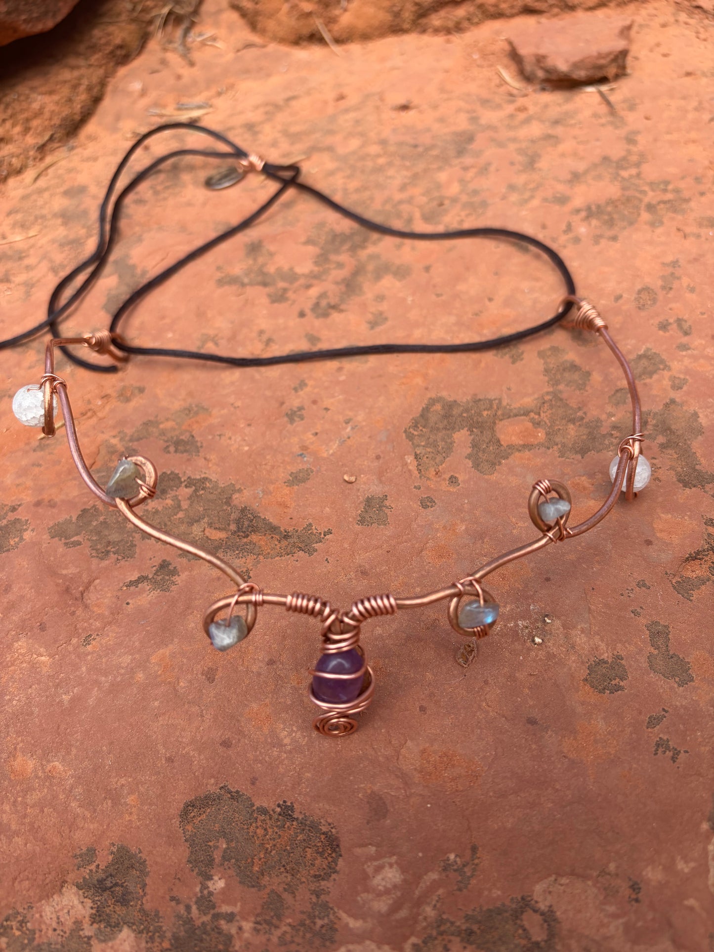 Violet flame, copper, amethyst crown ￼