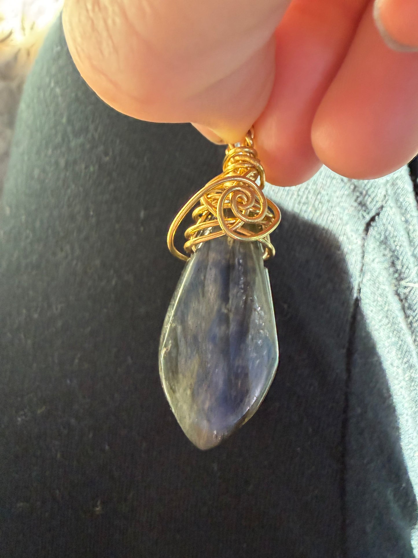 Labradorite Blue Veilwalker Amulet