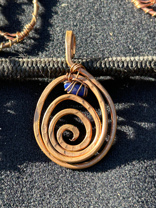 Copper gratitude spiral of joy