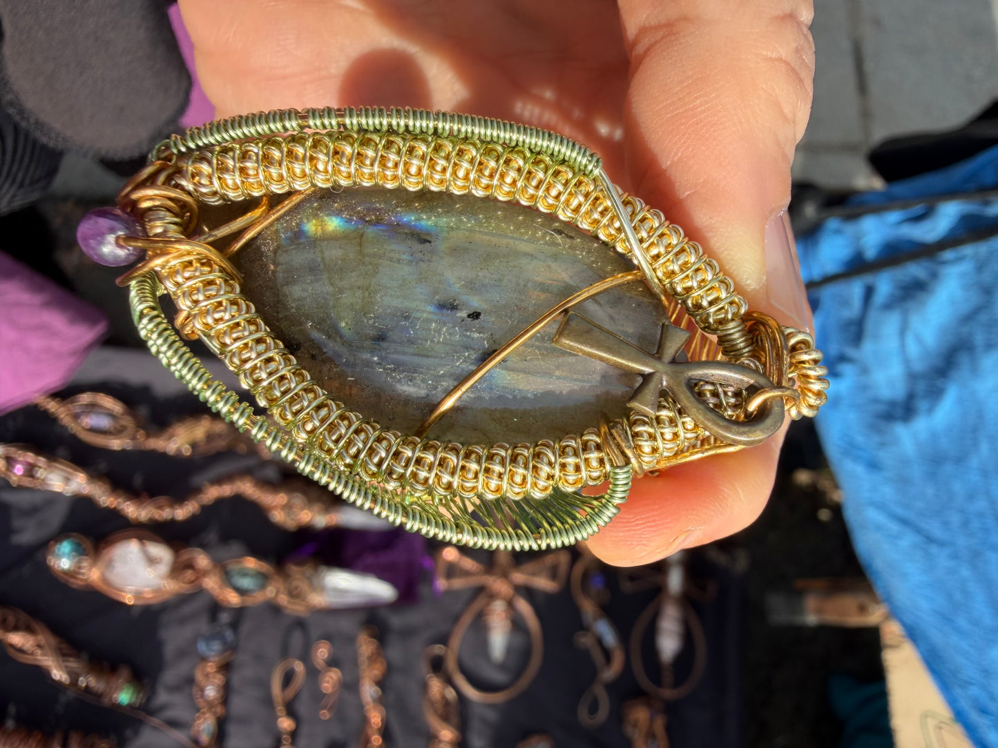 Aurora of eternal life-Labradorite necklace