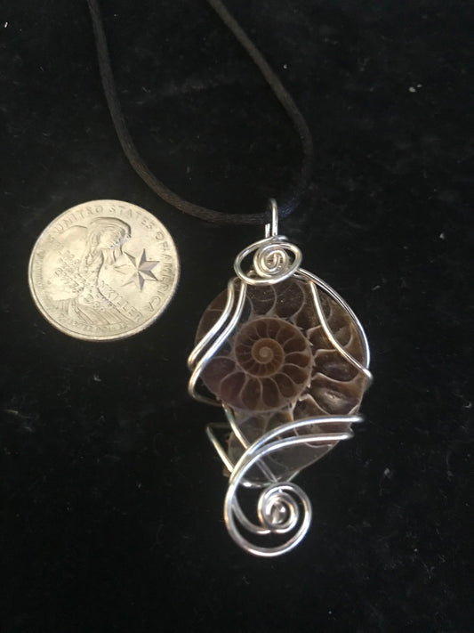 Madagascar fossil wire wrapped