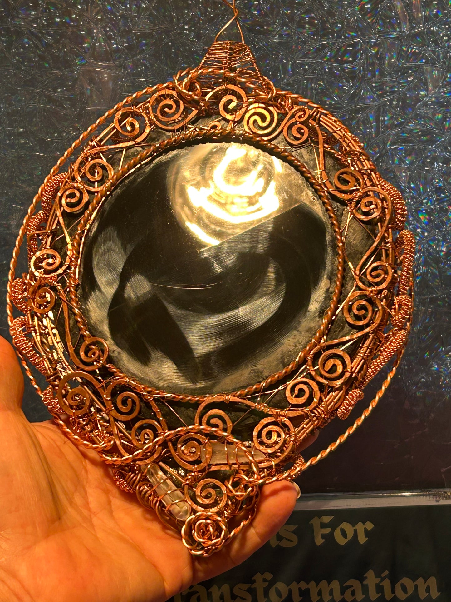 Magic obsidian mirror on the wall