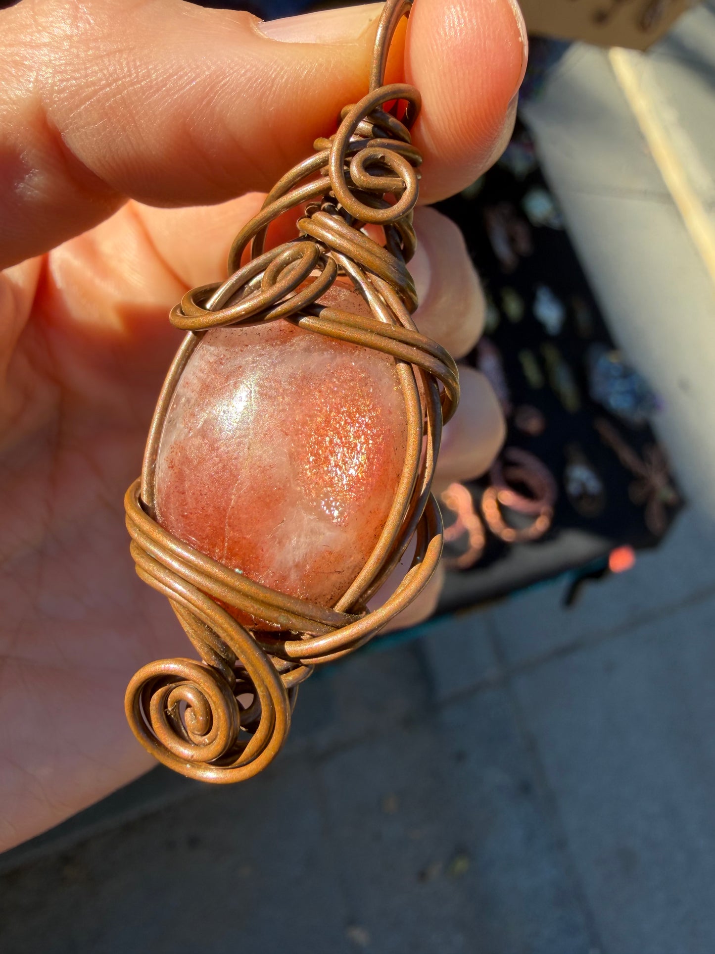 ☀️🔥 The Solar Heart Sunstone Pendant