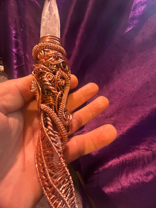 Copper healing meditation wand