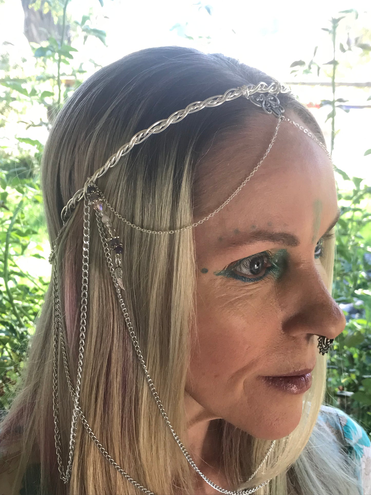 Celestial chain headpiece