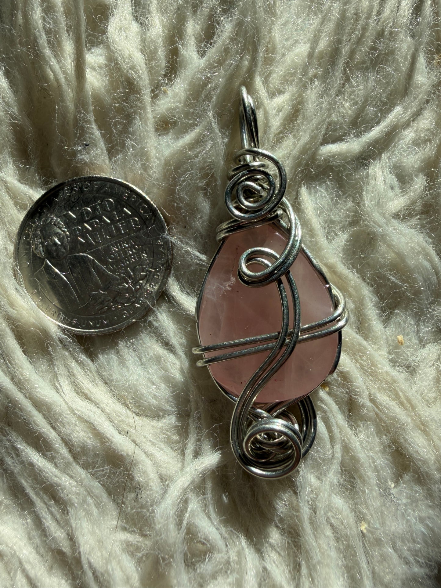 Lunar Rose Quartz Talisman