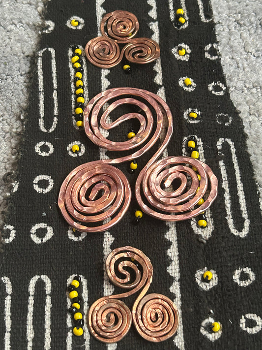 Water harmonizing copper triple spirals HomeKit of three