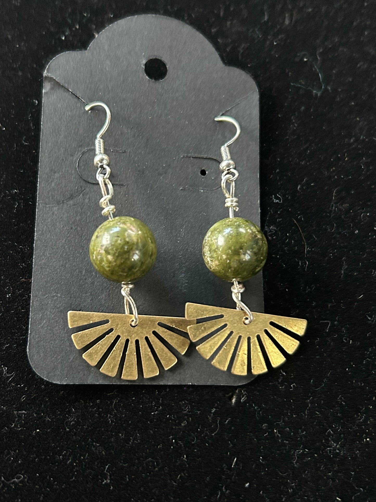 Egyptian sun jasper earrings