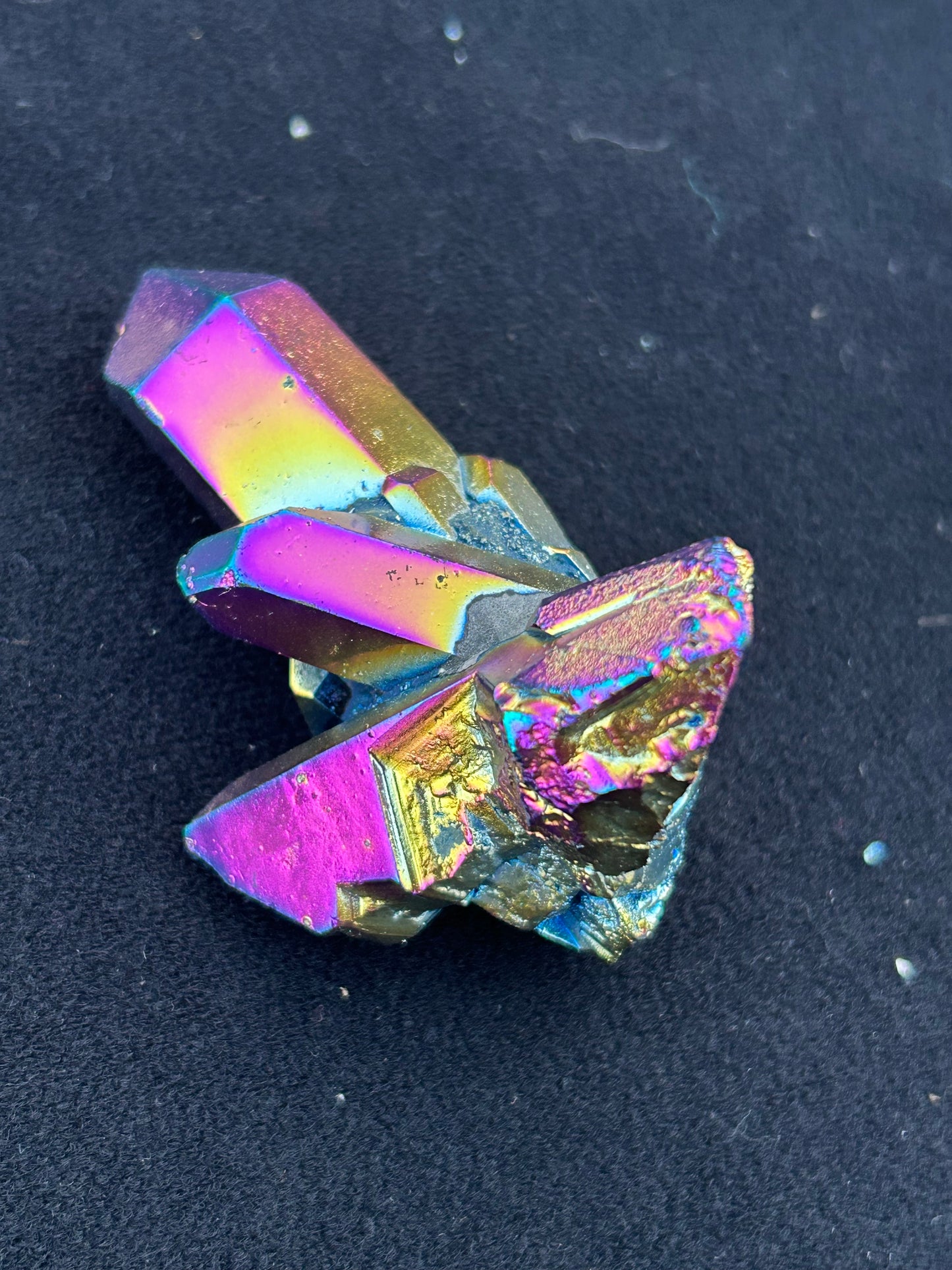 Titanium infused quartz crystal ￼