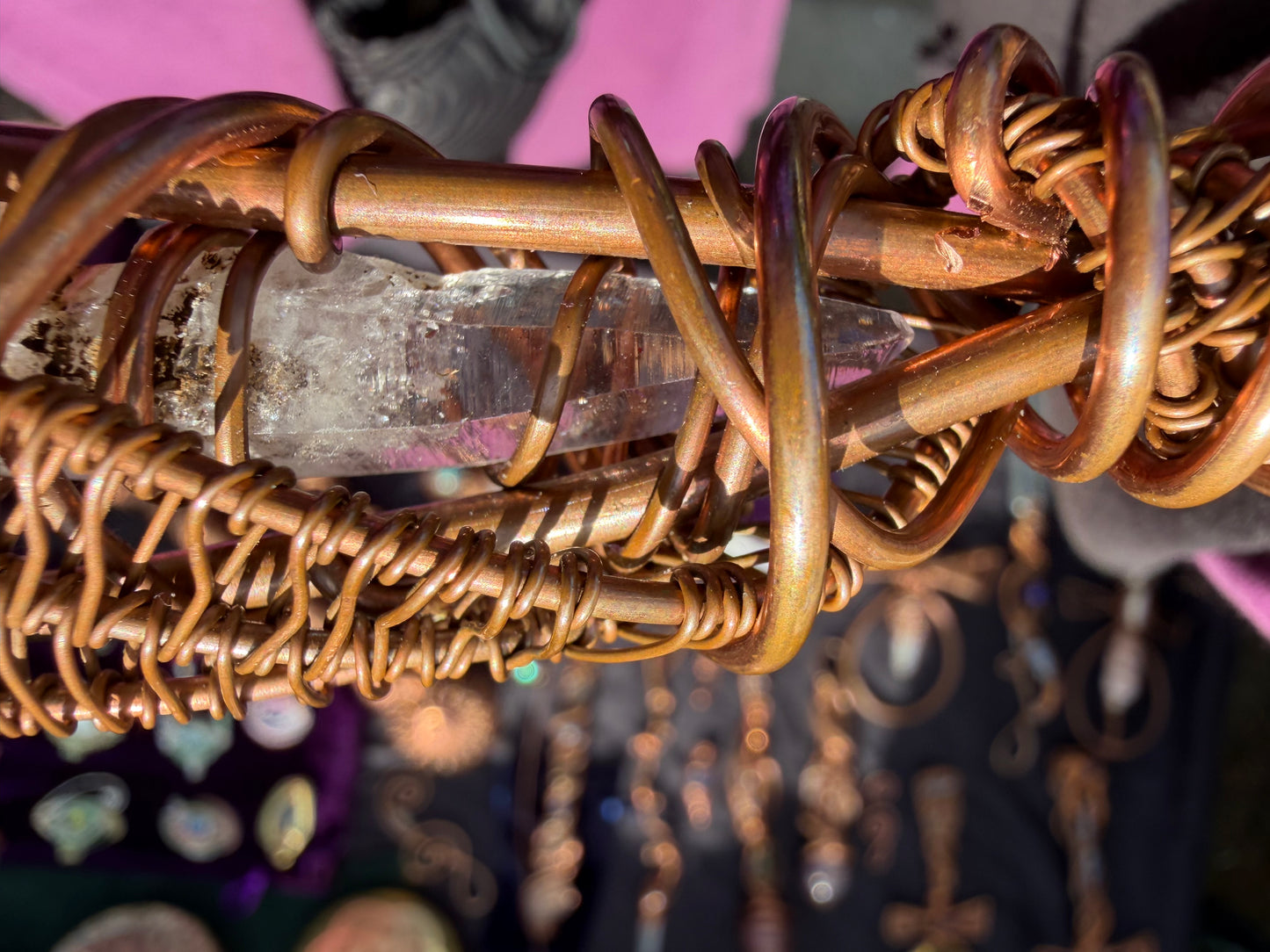 🐍 Kundalini Awakening Lemurian Crystal and gem Wand