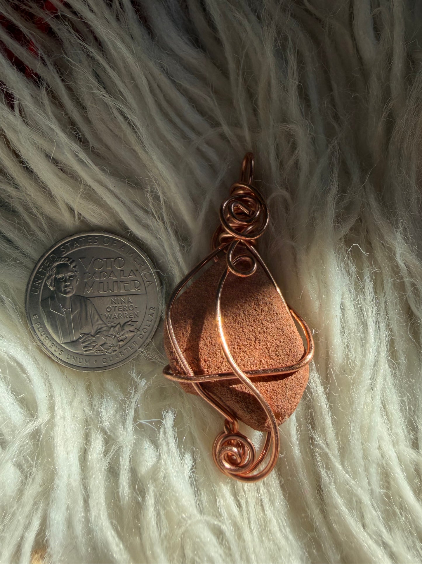 Sedona Red Rock Portal Pendant in copper