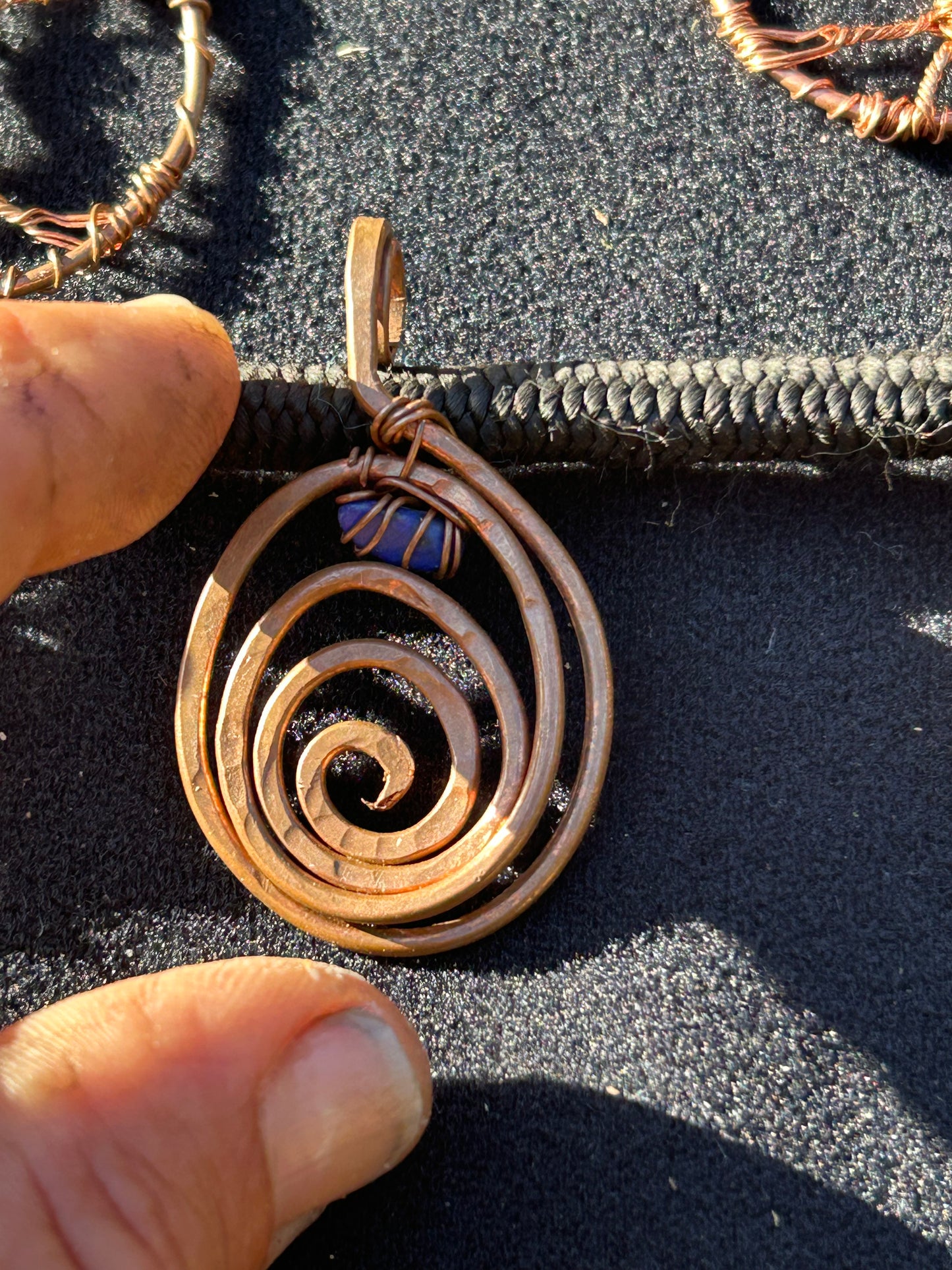 Copper gratitude spiral of joy