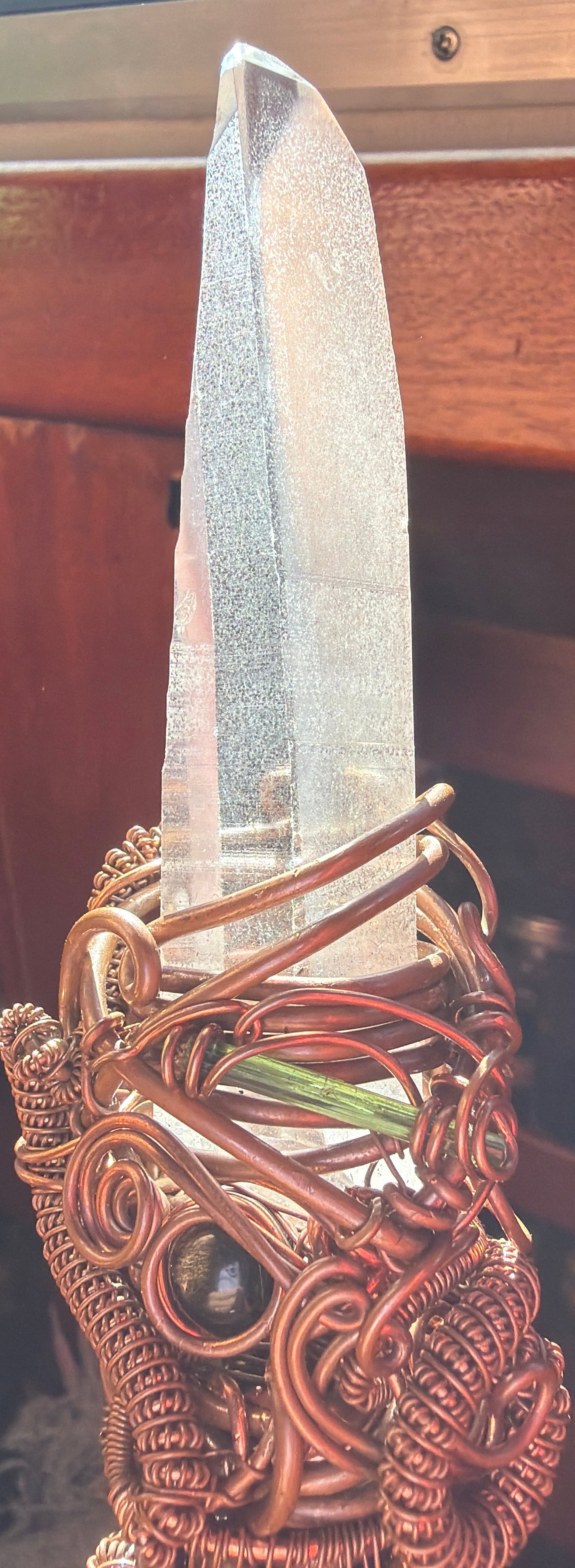 🐍 Kundalini Awakening Lemurian Crystal and gem Wand