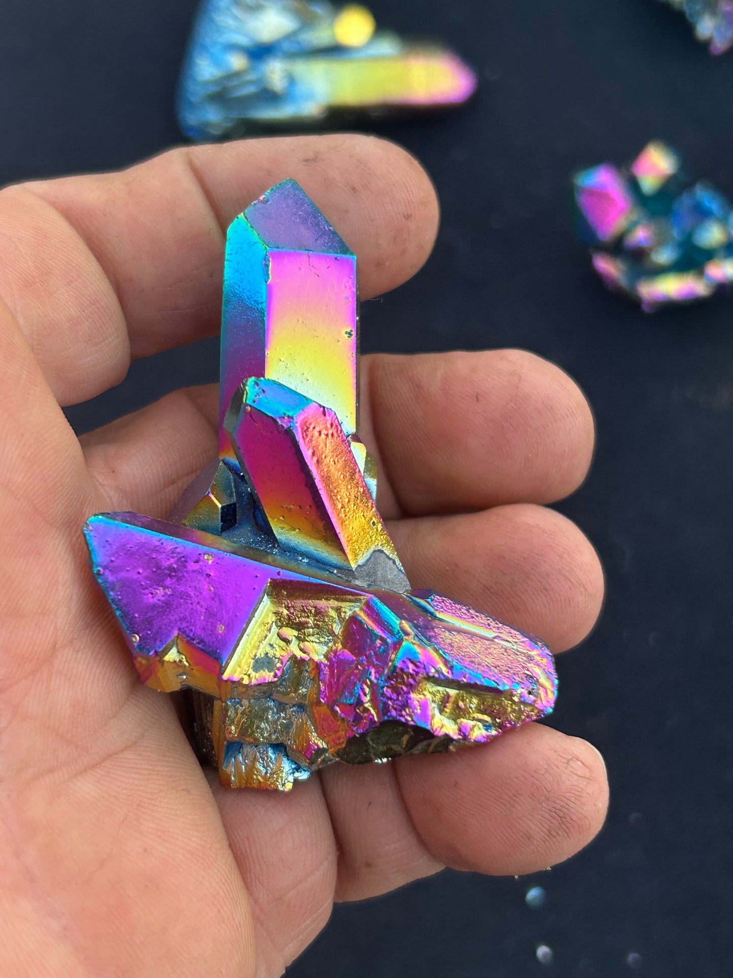 Titanium infused quartz crystal ￼
