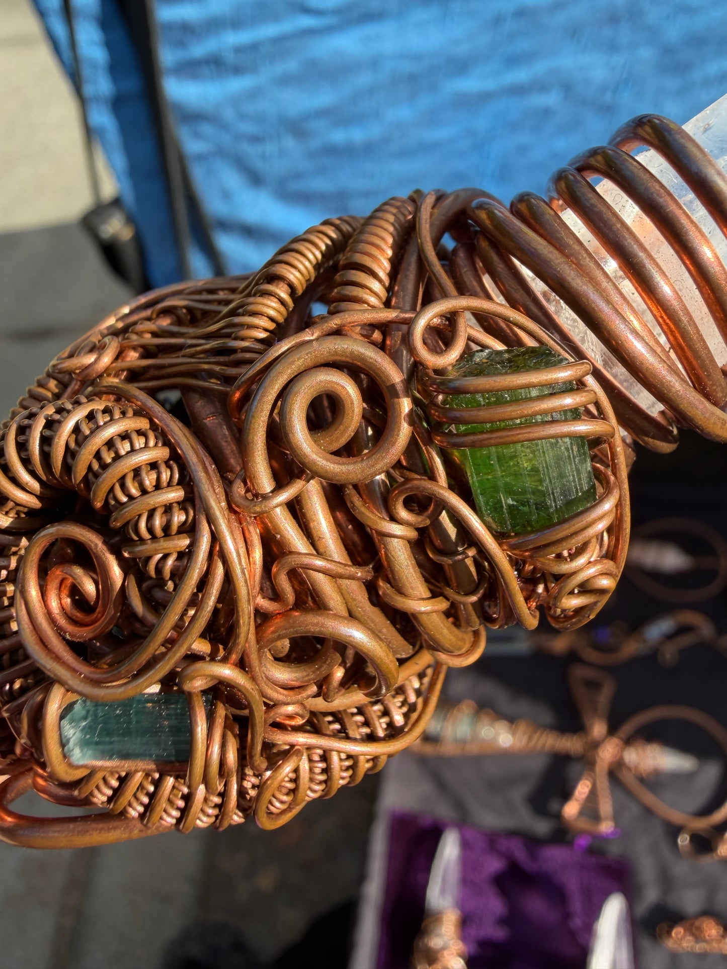 🐍 Kundalini Awakening Lemurian Crystal and gem Wand