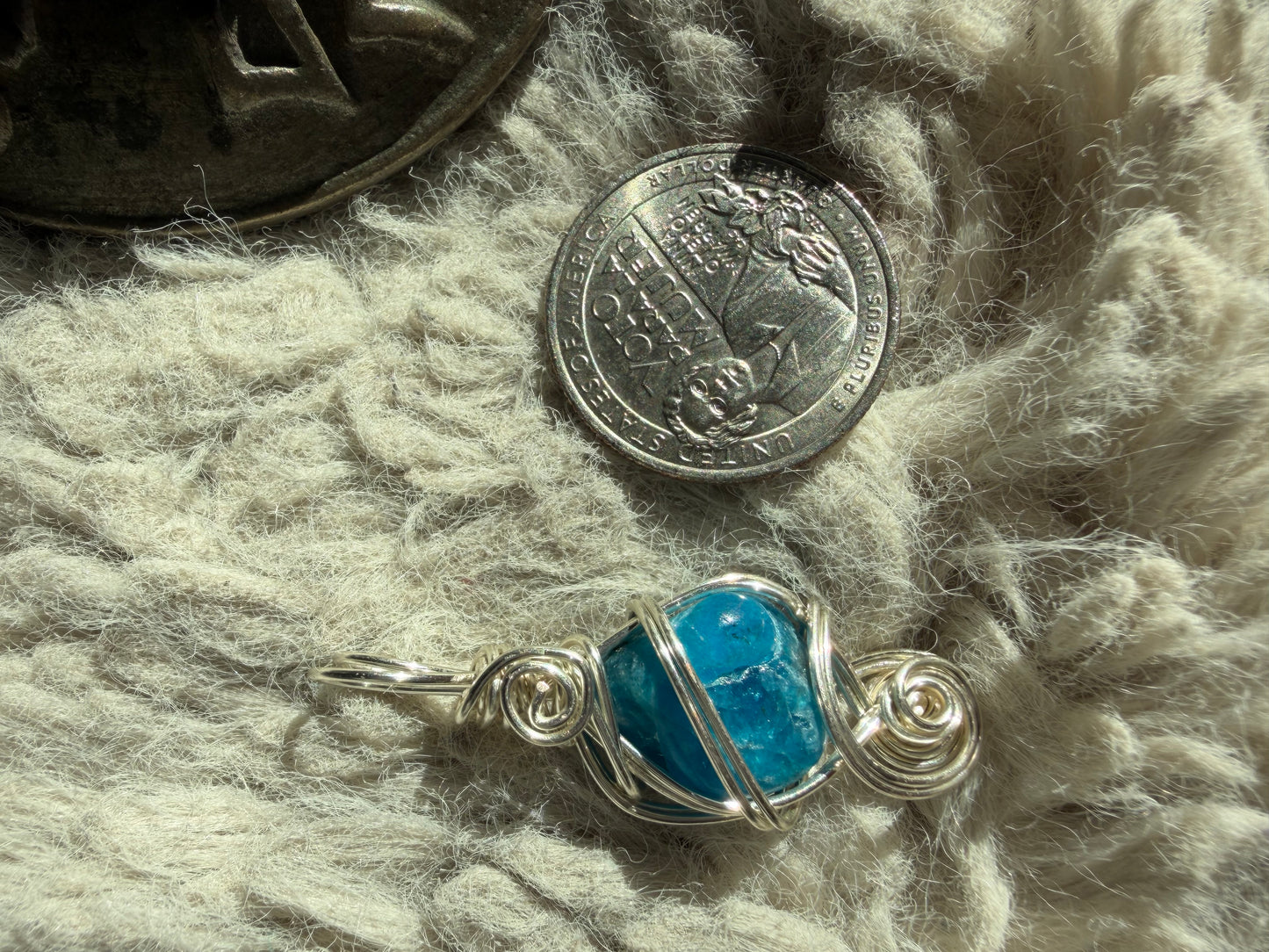 Ocean blue clarity pendant
