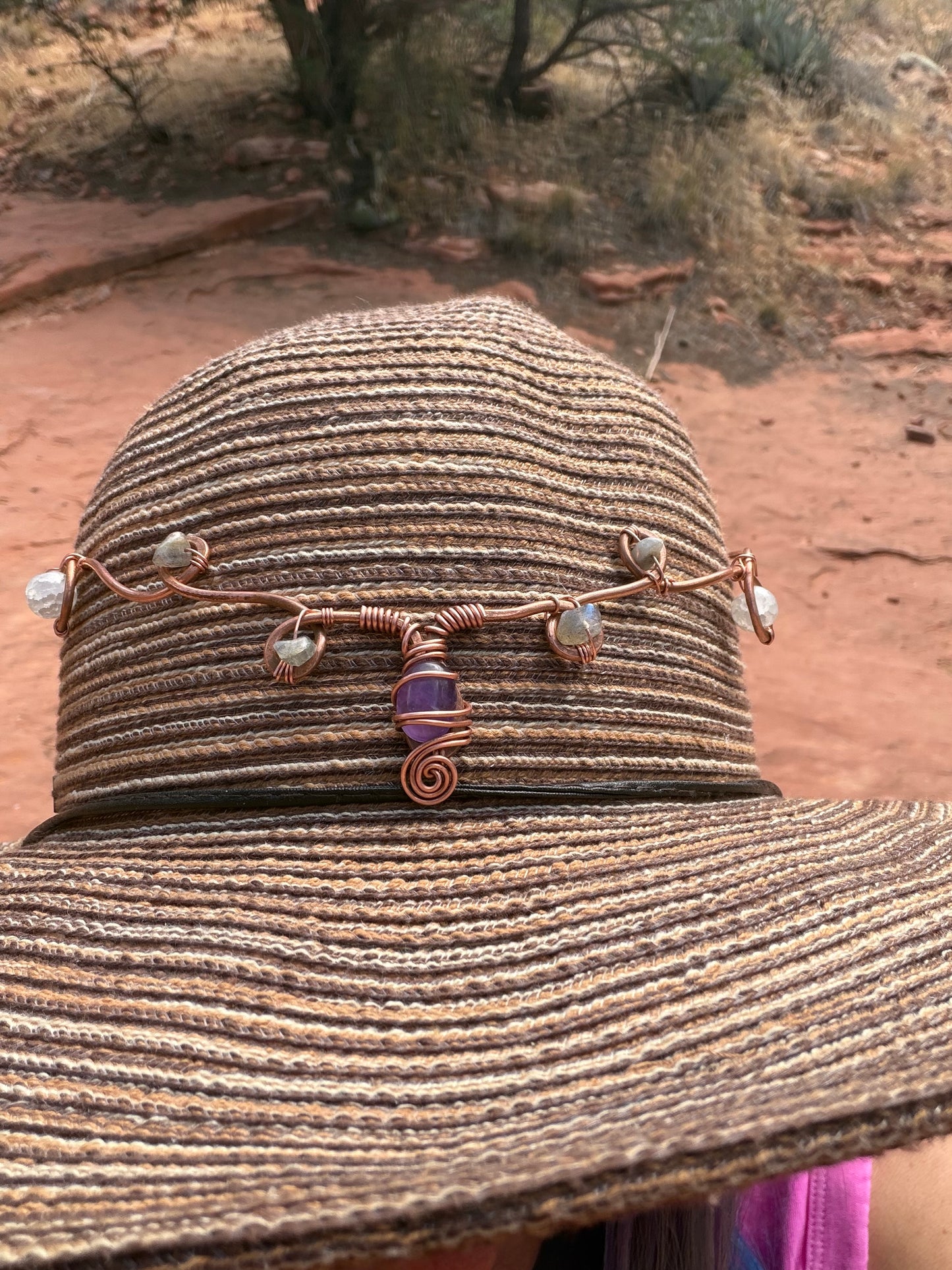 Violet flame, copper, amethyst crown ￼