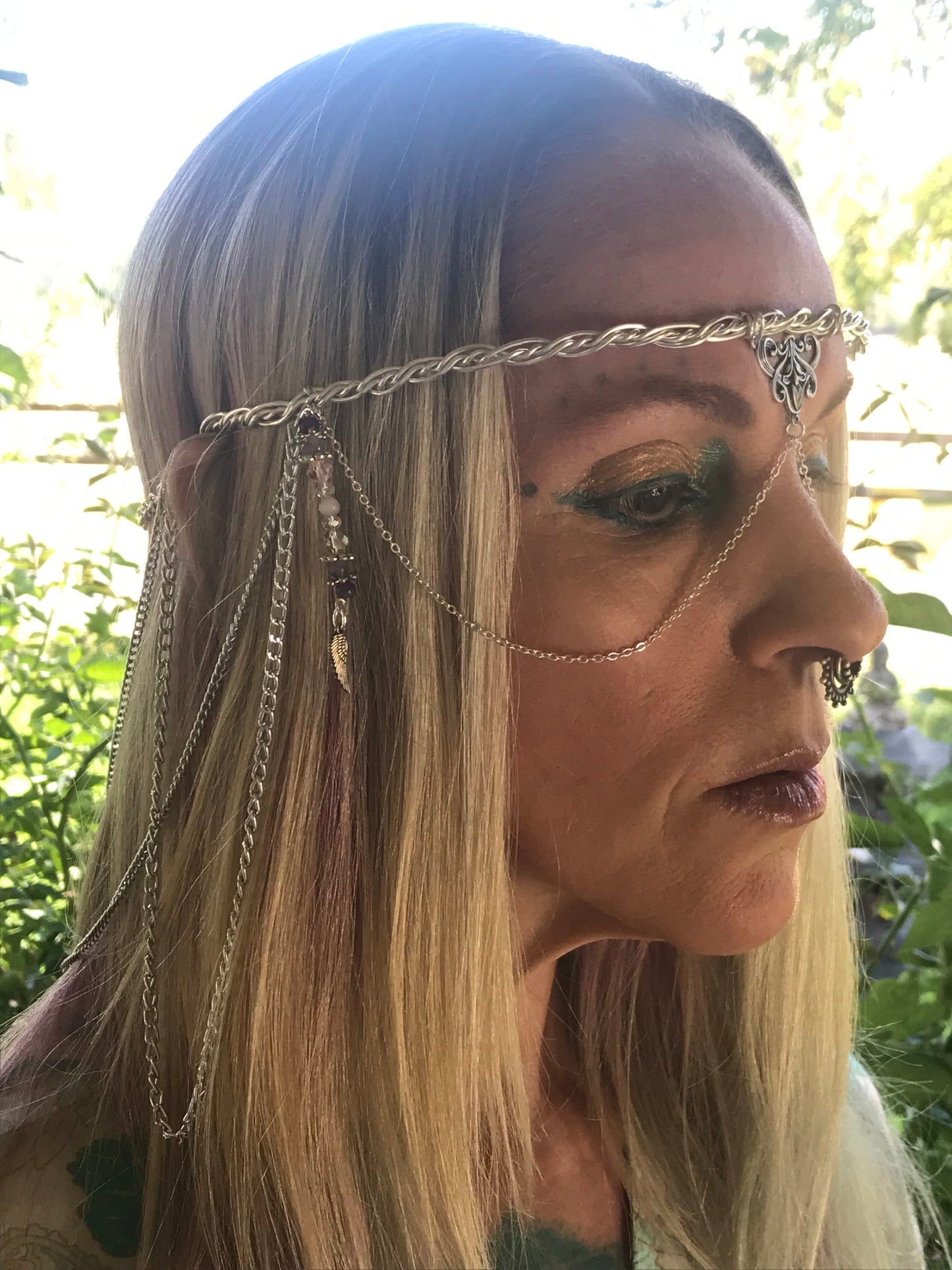 Celestial chain headpiece