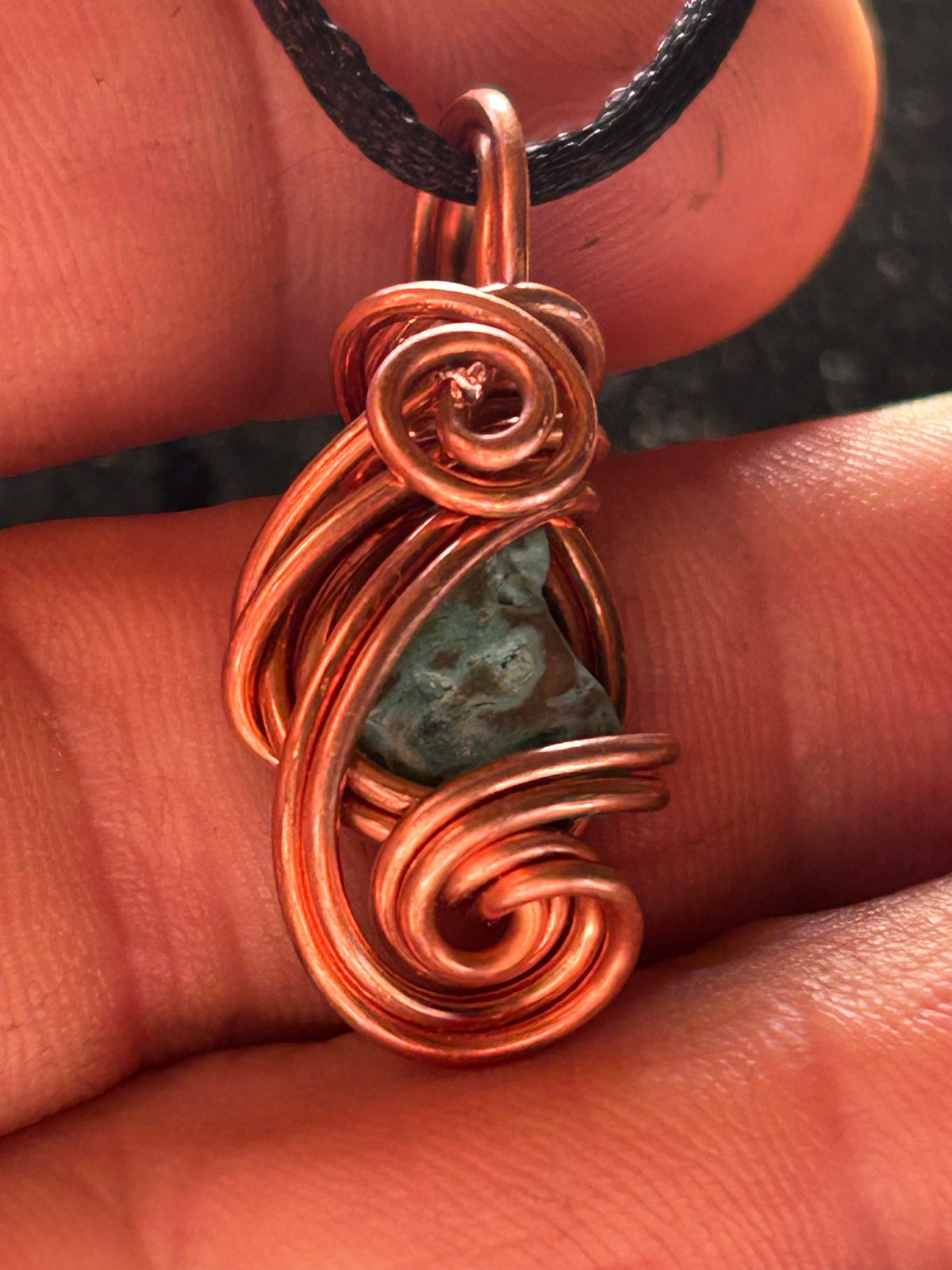 Spiritual guidance in a turquoise stone necklace