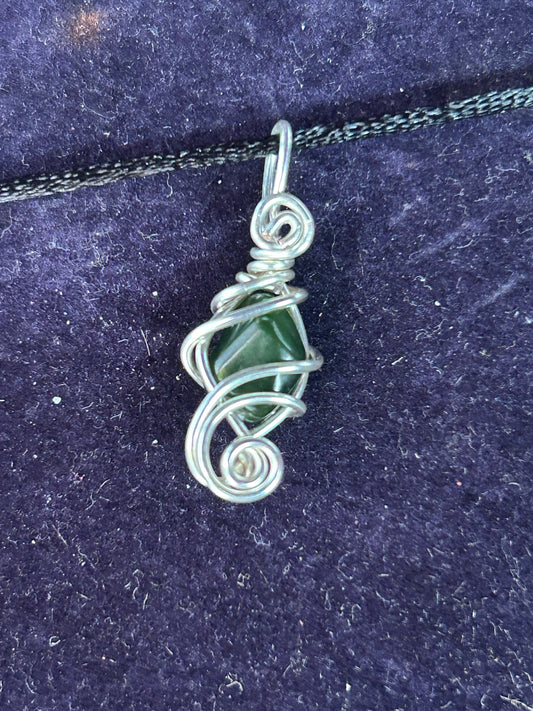 Green Jade necklace pendant