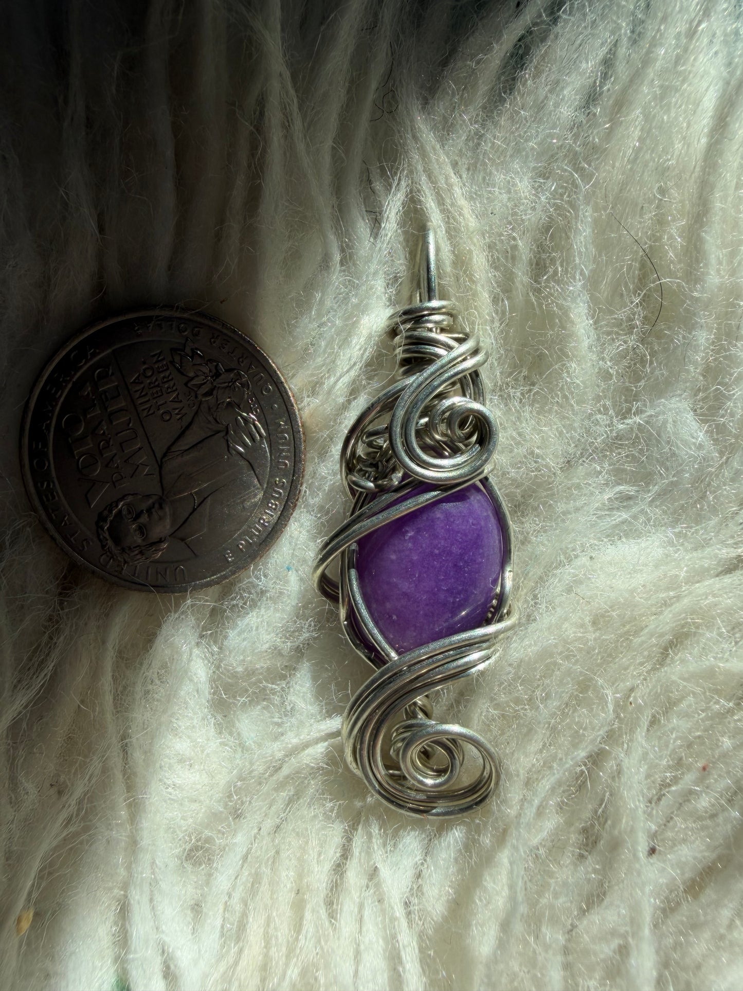 Sugilite Spiral of Serenity Pendant