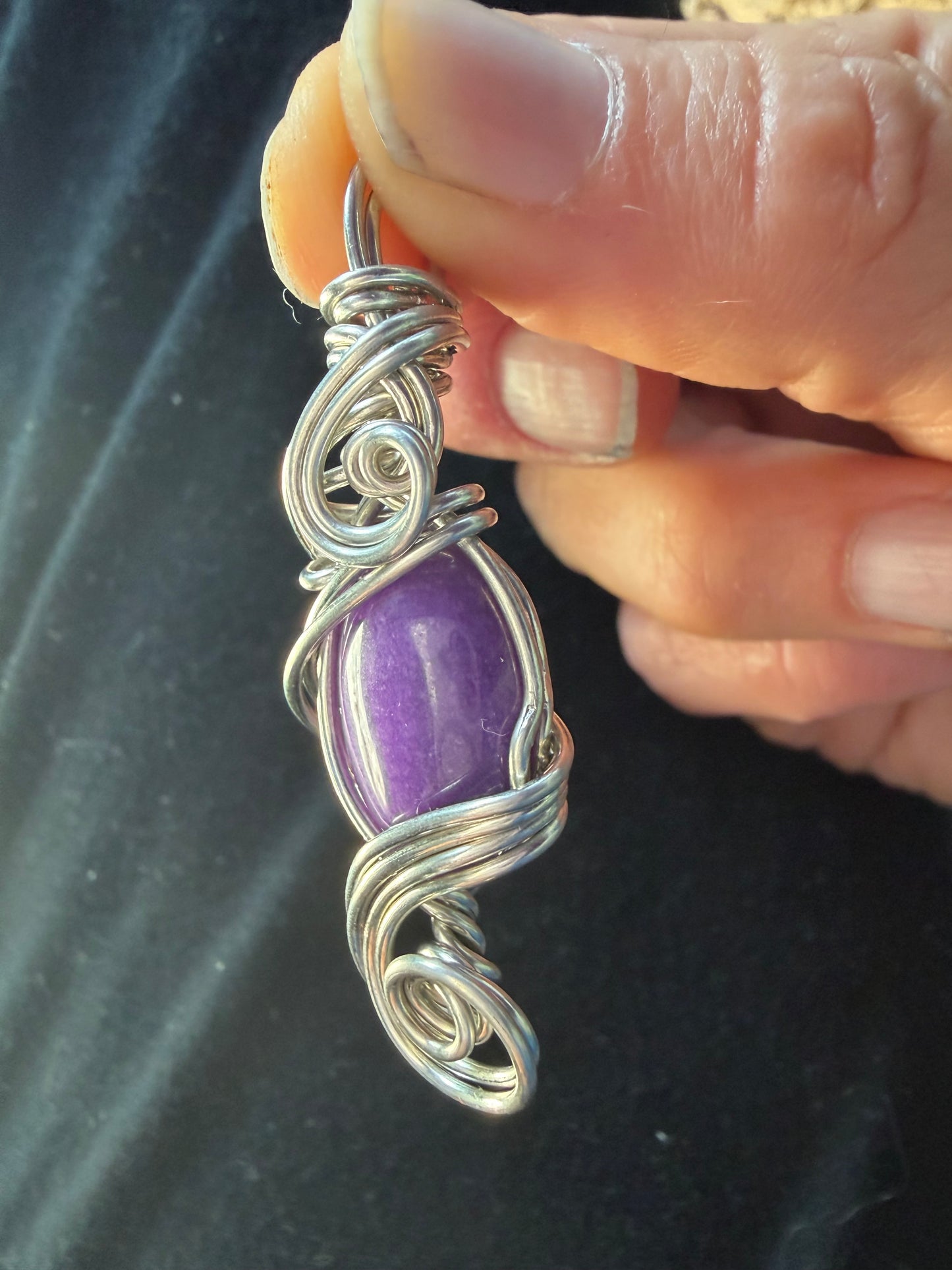 Sugilite Spiral of Serenity Pendant