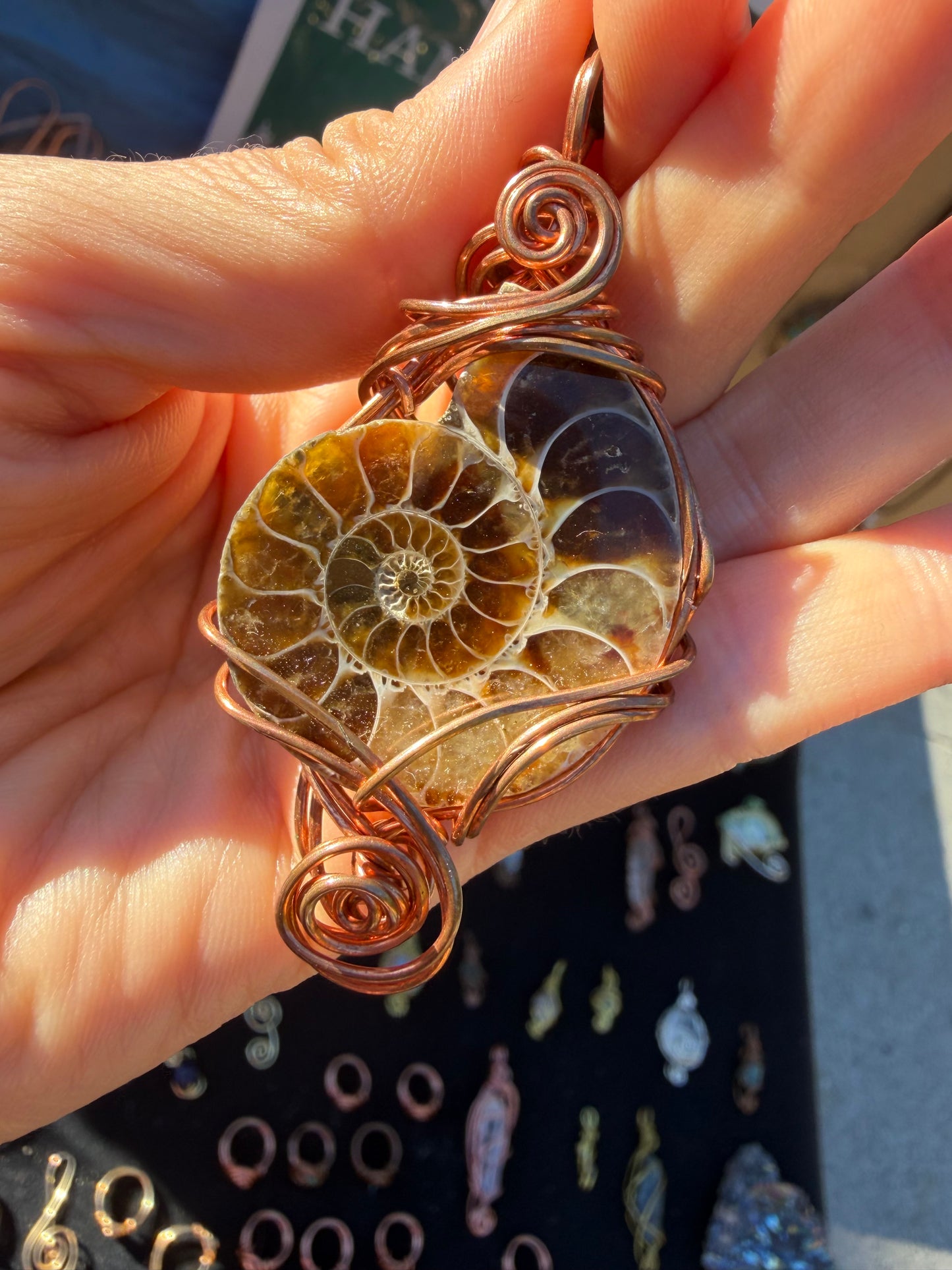 🌀 The Spiral of Life Ammonite Pendant
