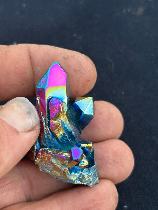 Titanium infused quartz crystal ￼