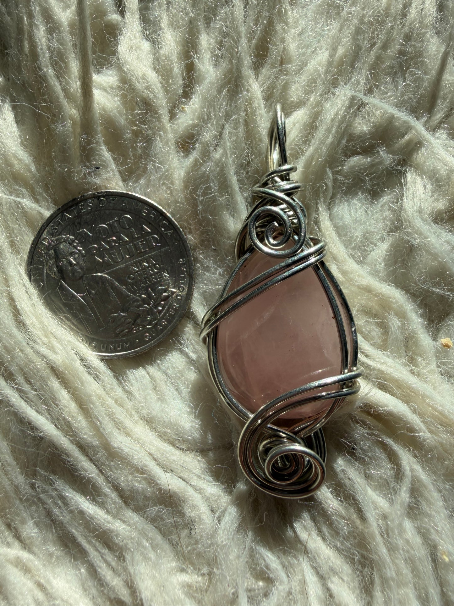 Lunar Rose Quartz Talisman